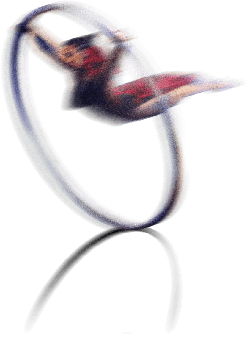 Cyr wheel performer